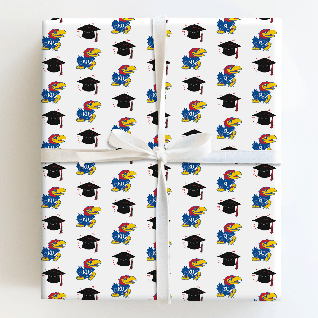 Hats of to the Jayhawk - Wrapping Paper - Aspen & Arlo