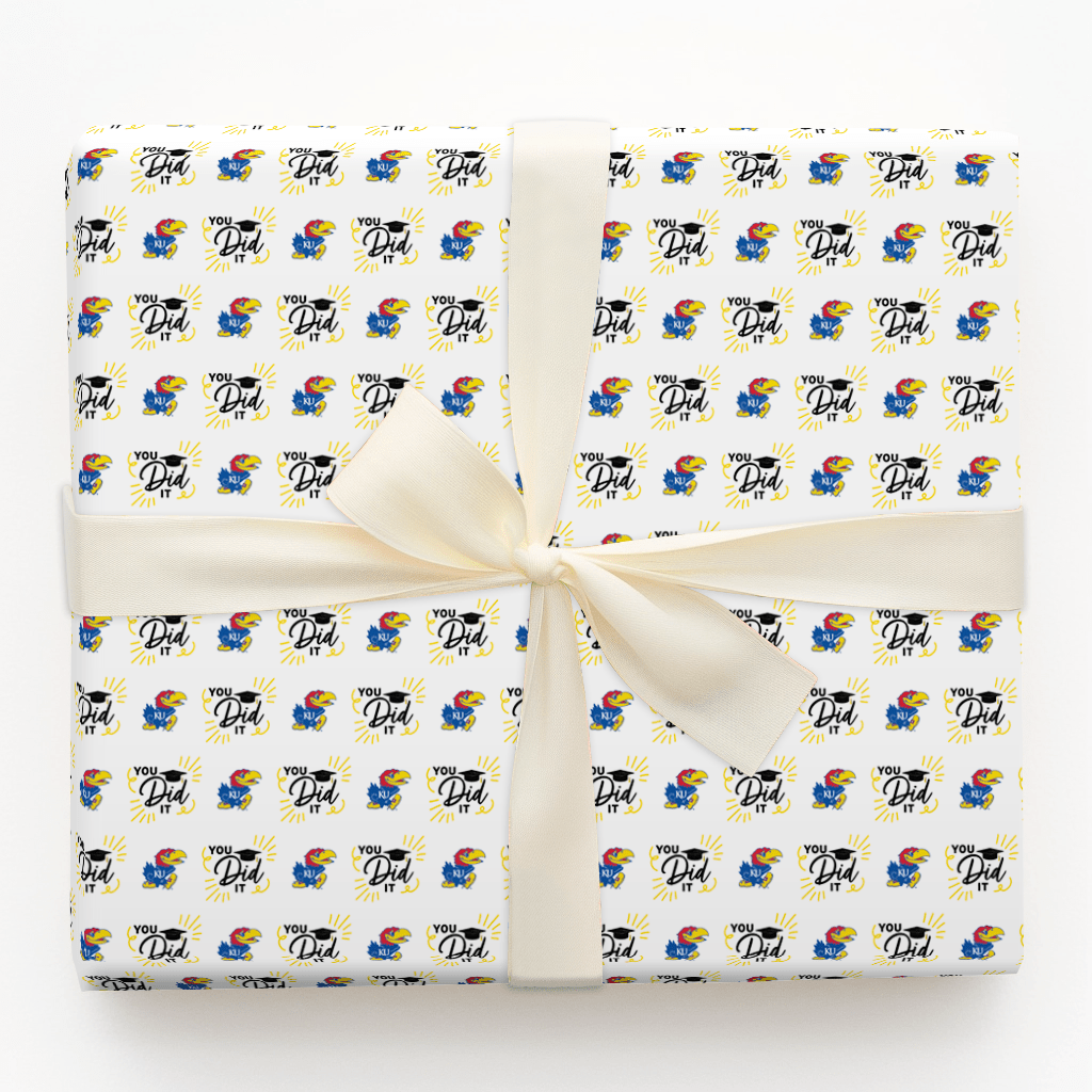 You Did It KU - Wrapping Paper - Aspen & Arlo