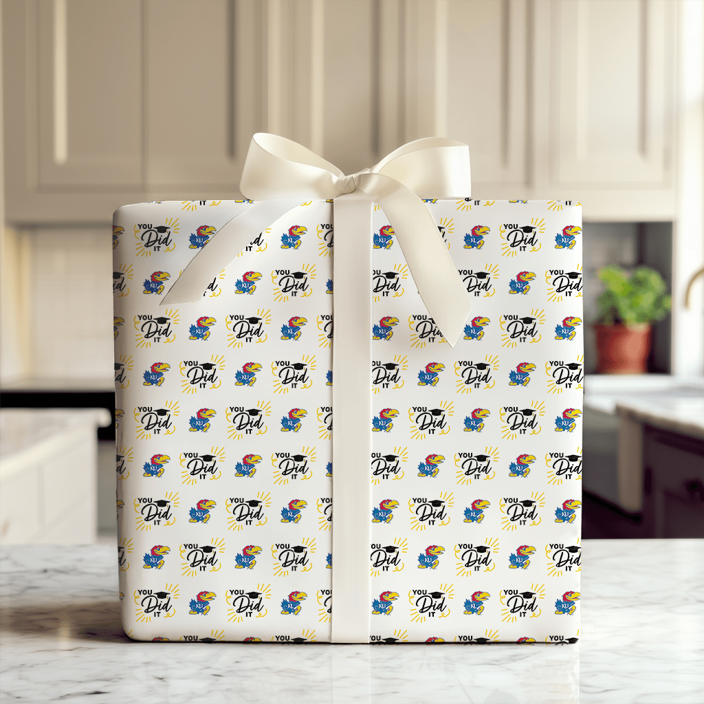You Did It KU - Wrapping Paper - Aspen & Arlo