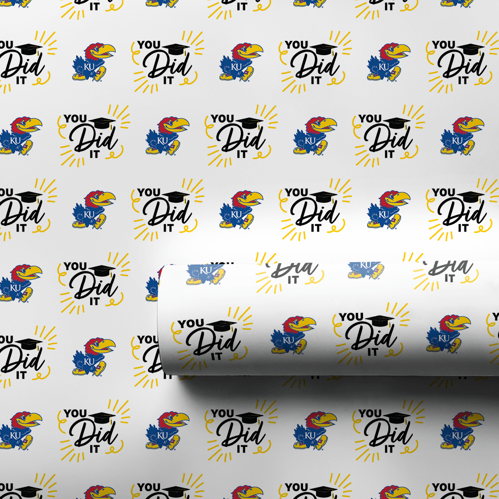 You Did It KU - Wrapping Paper - Aspen & Arlo