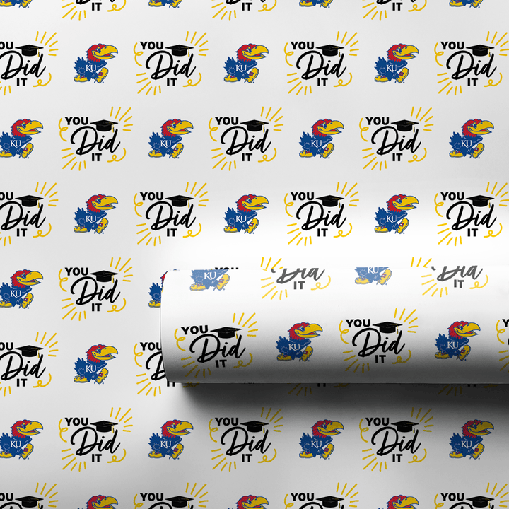 You Did It KU - Wrapping Paper - Aspen & Arlo