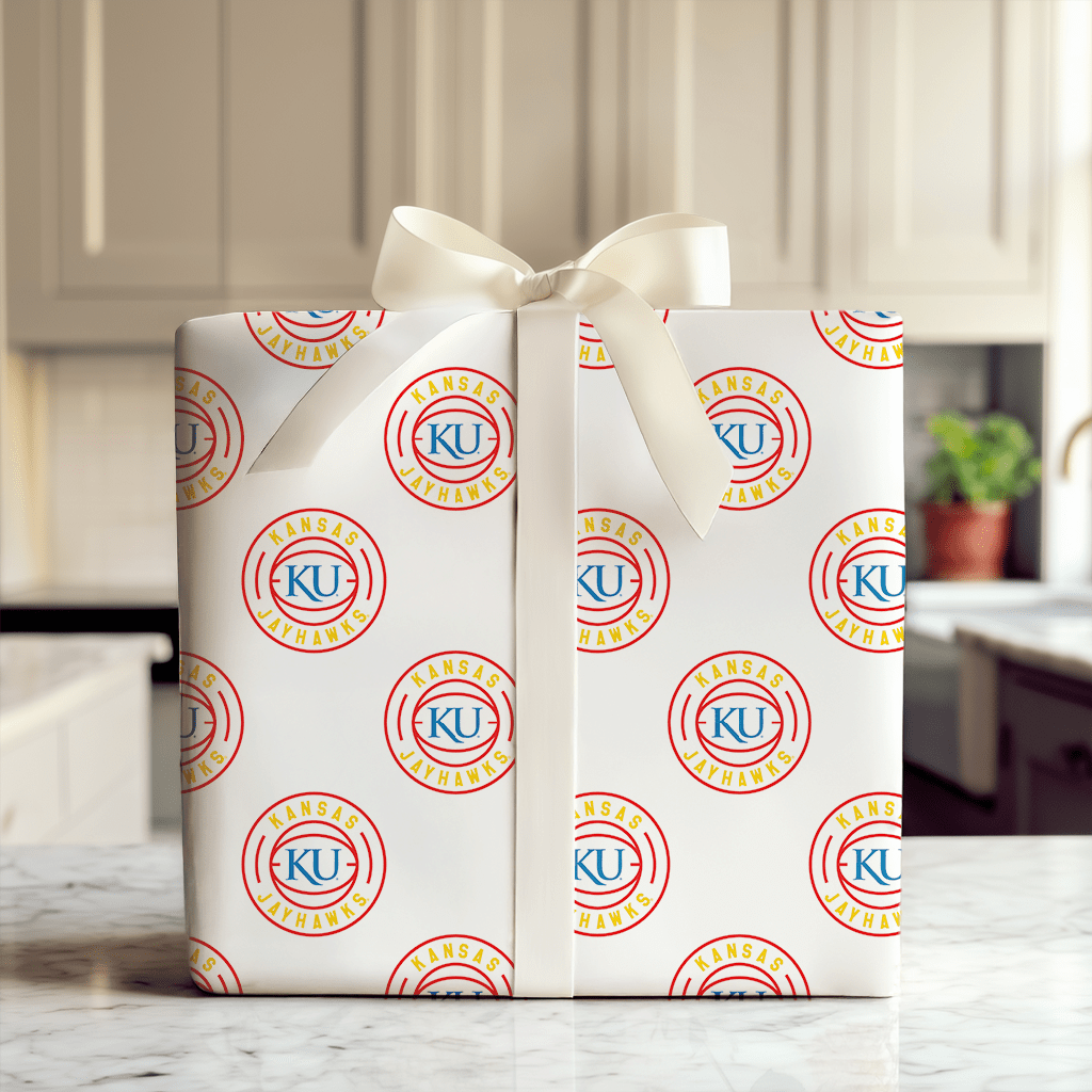 Full Court Jayhawks - Wrapping Paper - Aspen & Arlo