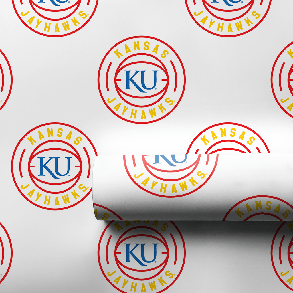 Full Court Jayhawks - Wrapping Paper - Aspen & Arlo