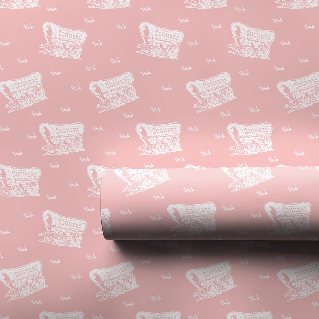 Little Sooner Pink - Wrapping Paper - Aspen & Arlo