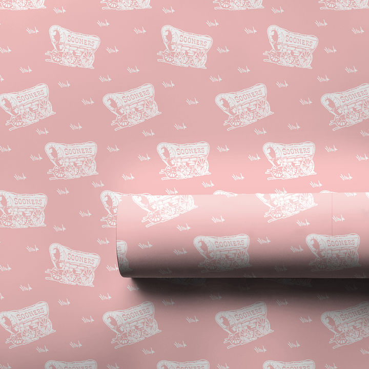 Little Sooner Pink - Wrapping Paper - Aspen & Arlo