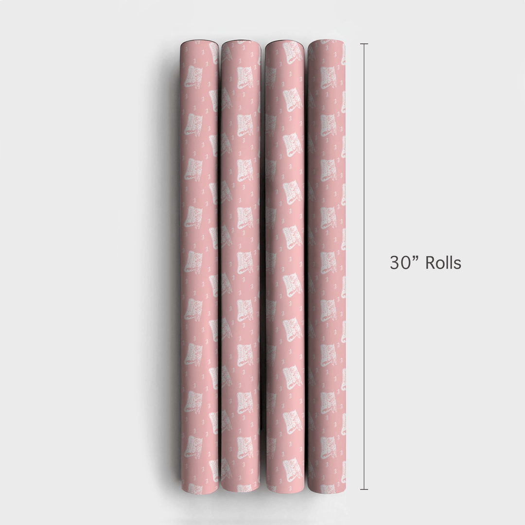 Little Sooner Pink - Wrapping Paper - Aspen & Arlo