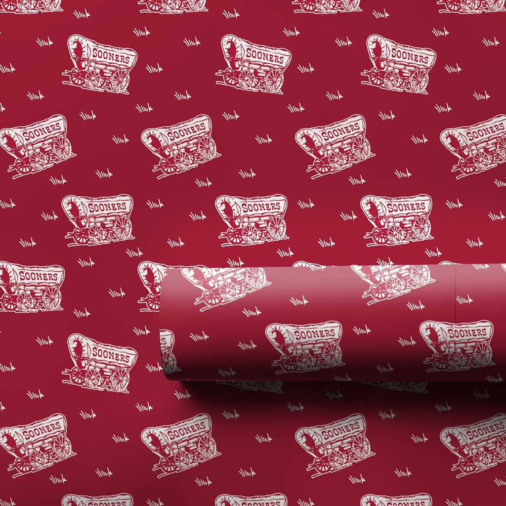 Little Sooner Red - Wrapping Paper - Aspen & Arlo