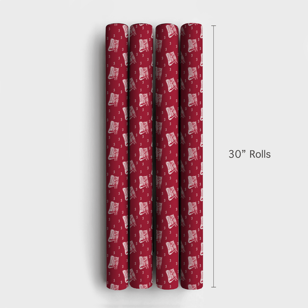 Little Sooner Red - Wrapping Paper - Aspen & Arlo
