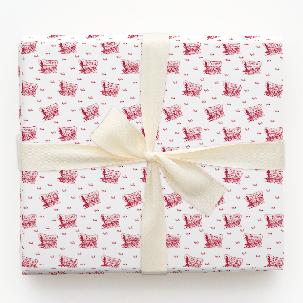 Little Sooner White - Wrapping Paper - Aspen & Arlo