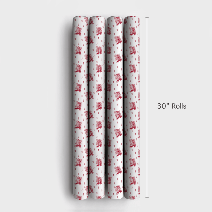 Little Sooner White - Wrapping Paper - Aspen & Arlo