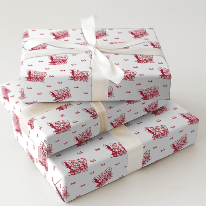 Little Sooner White - Wrapping Paper - Aspen & Arlo