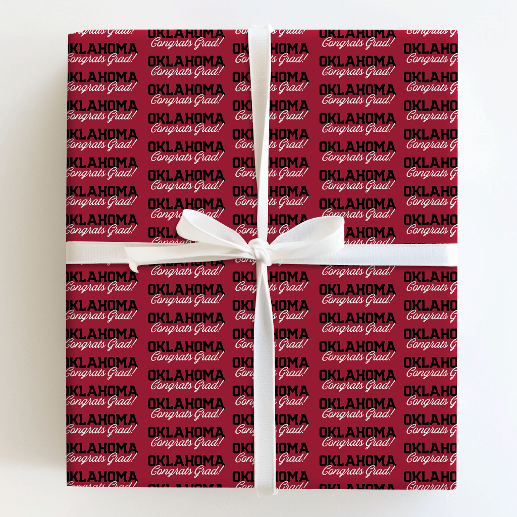 OU Congrats Grad - Wrapping Paper - Aspen & Arlo