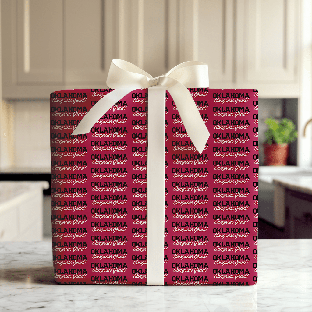 OU Congrats Grad - Wrapping Paper - Aspen & Arlo