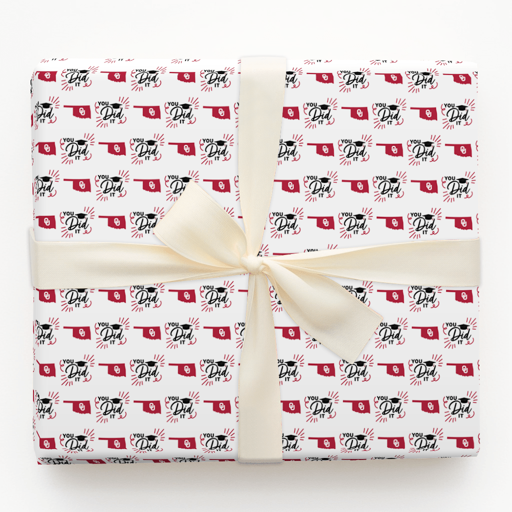 You Did It OU - Wrapping Paper - Aspen & Arlo