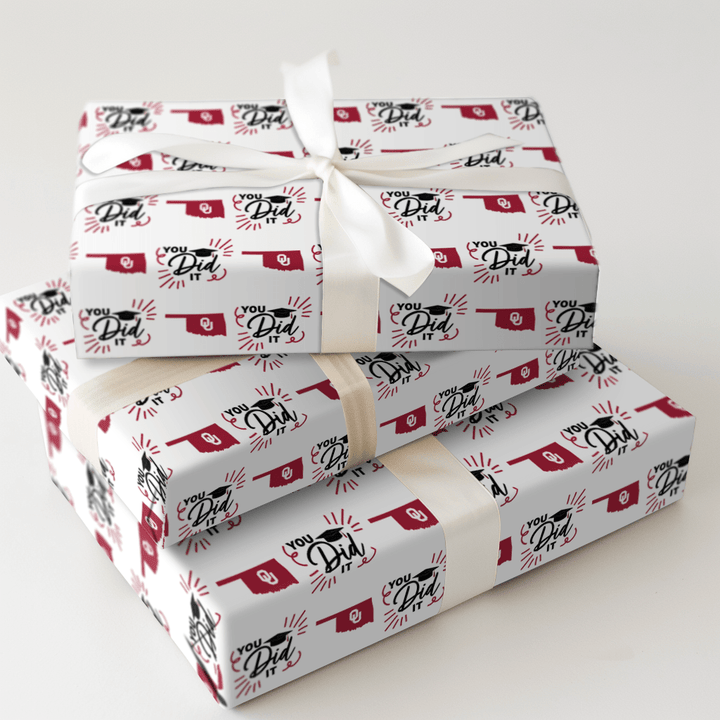You Did It OU - Wrapping Paper - Aspen & Arlo
