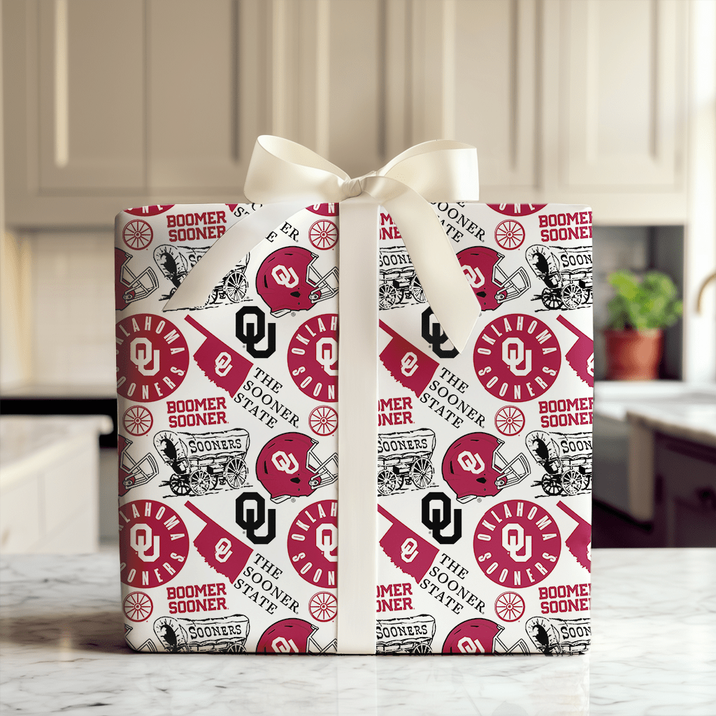OU Football collage - Wrapping Paper - Aspen & Arlo