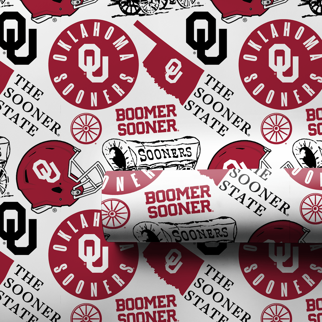 OU Football collage - Wrapping Paper - Aspen & Arlo