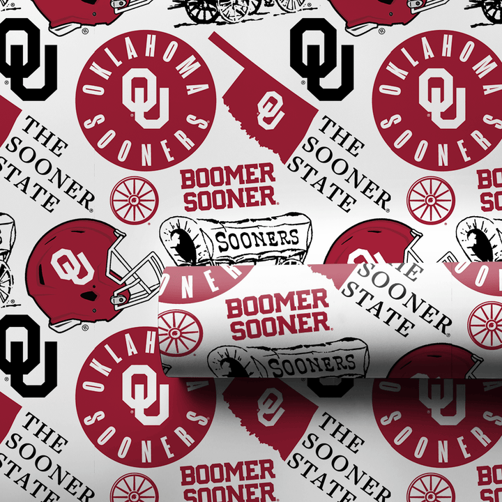 OU Football collage - Wrapping Paper - Aspen & Arlo