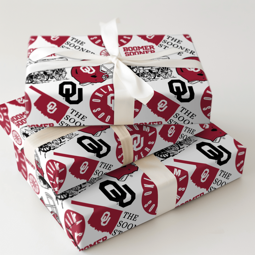 OU Football collage - Wrapping Paper - Aspen & Arlo
