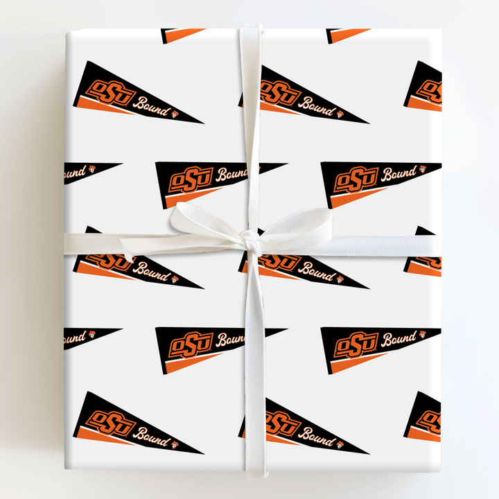 OSU Bound Pennant - Wrapping Paper - Aspen & Arlo