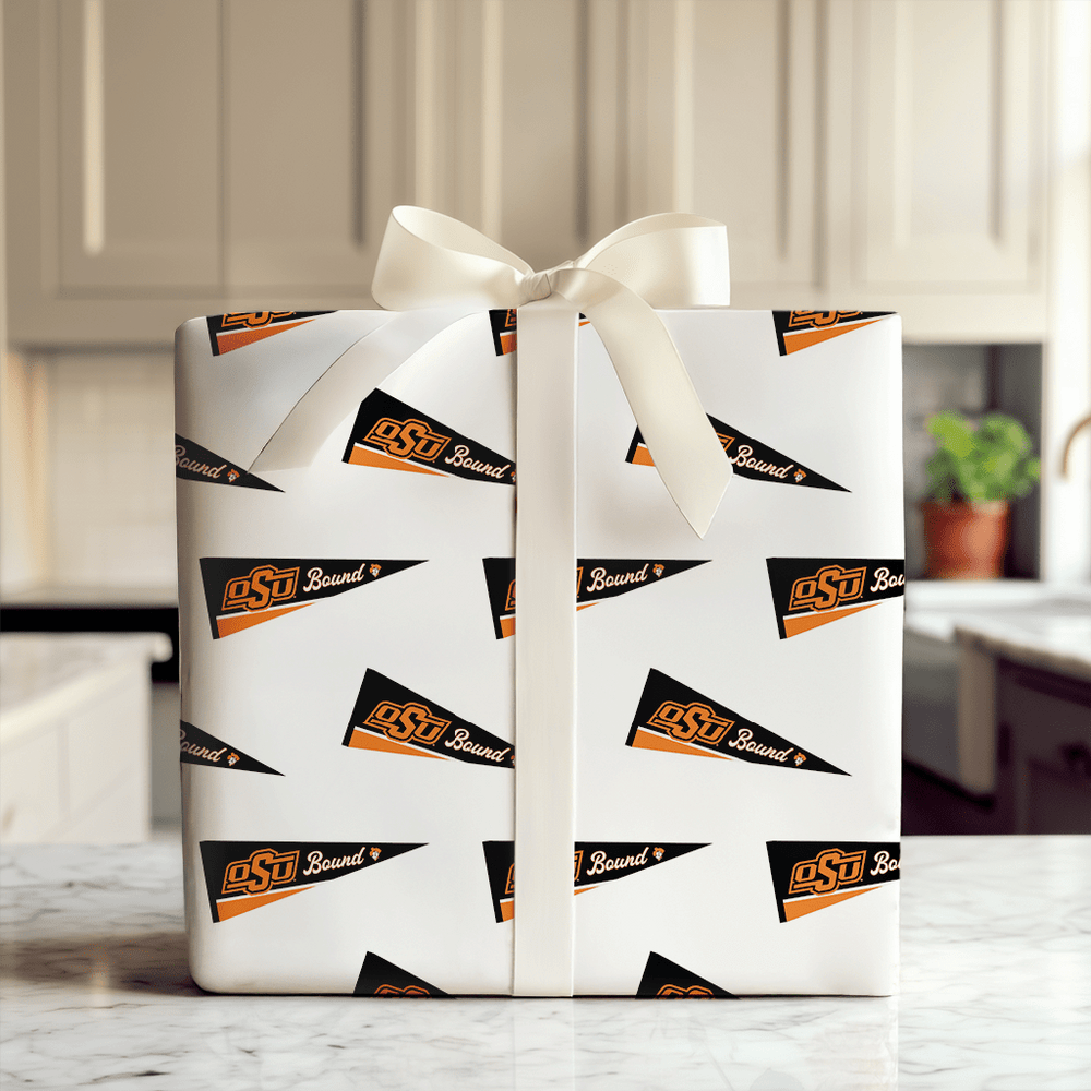 OSU Bound Pennant - Wrapping Paper - Aspen & Arlo