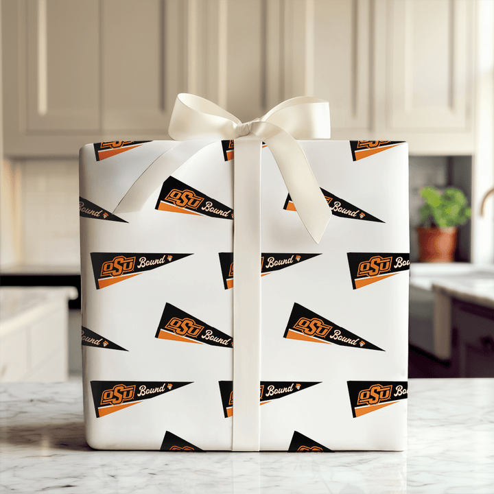OSU Bound Pennant - Wrapping Paper - Aspen & Arlo