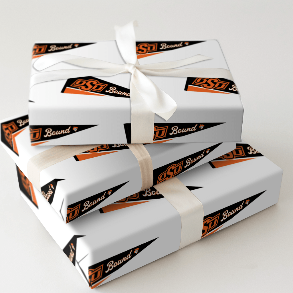 OSU Bound Pennant - Wrapping Paper - Aspen & Arlo