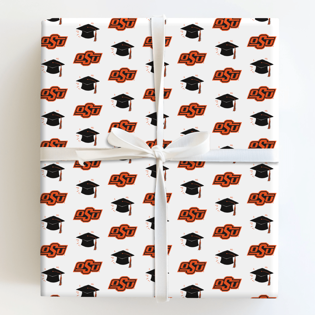 OSU Grad Hat - Wrapping Paper - Aspen & Arlo