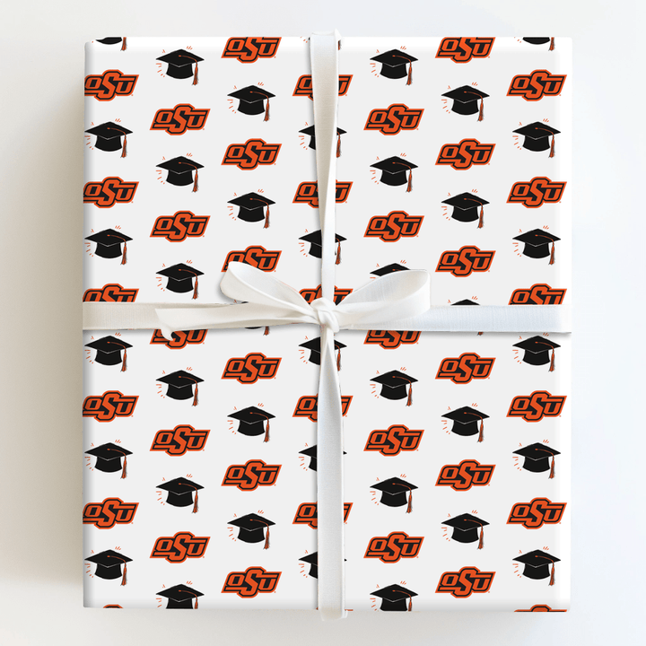 OSU Grad Hat - Wrapping Paper - Aspen & Arlo