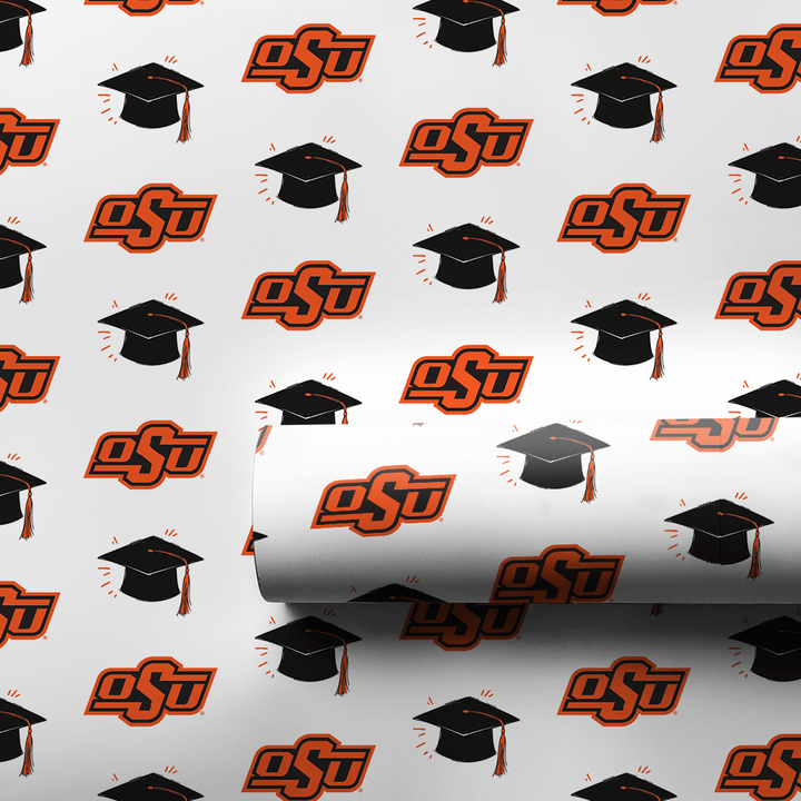 OSU Grad Hat - Wrapping Paper - Aspen & Arlo