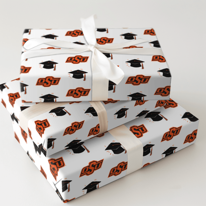 OSU Grad Hat - Wrapping Paper - Aspen & Arlo