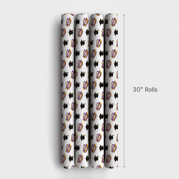 LSU Grad Hat - Wrapping Paper - Aspen & Arlo
