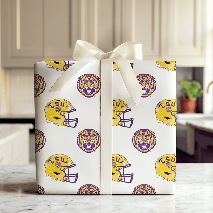 End Zone Helmet - Wrapping Paper - Aspen & Arlo