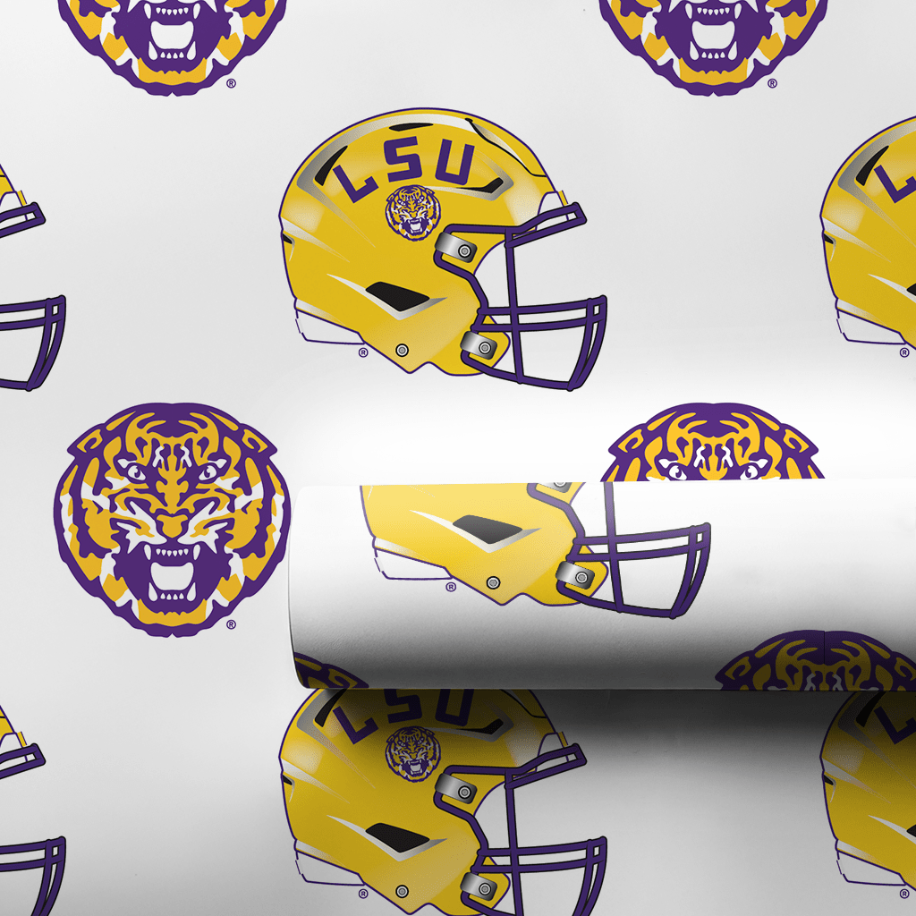 End Zone Helmet - Wrapping Paper - Aspen & Arlo