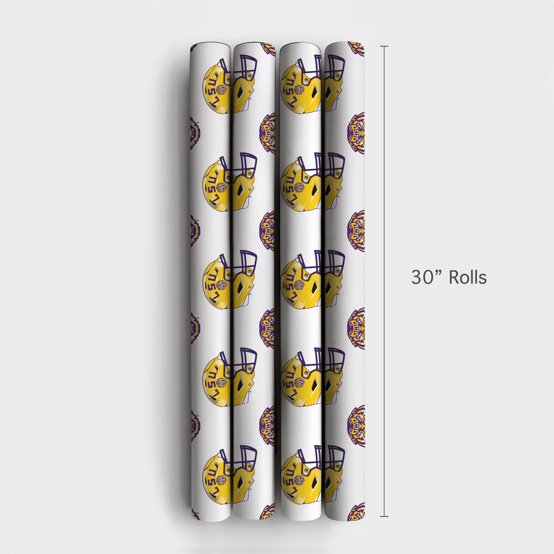 End Zone Helmet - Wrapping Paper - Aspen & Arlo