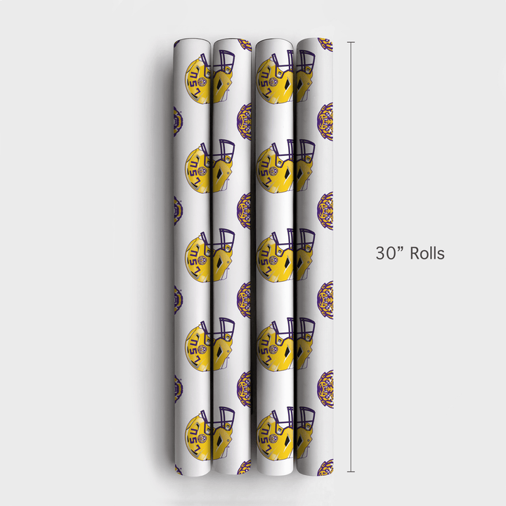 End Zone Helmet - Wrapping Paper - Aspen & Arlo