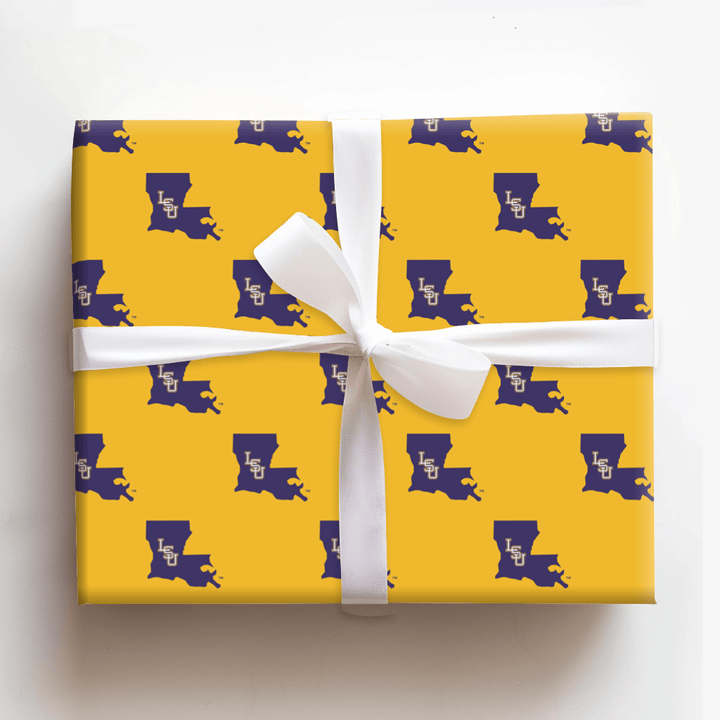 LSU Baseball State of Mind - Wrapping Paper - Aspen & Arlo