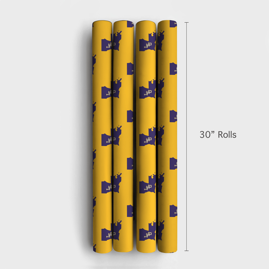 LSU Baseball State of Mind - Wrapping Paper - Aspen & Arlo
