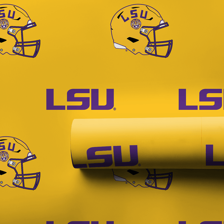 LSU Golden Helmet - Wrapping Paper - Aspen & Arlo