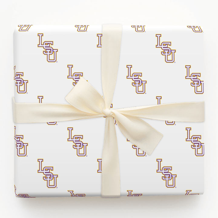 LSU Interlock - Wrapping Paper - Aspen & Arlo