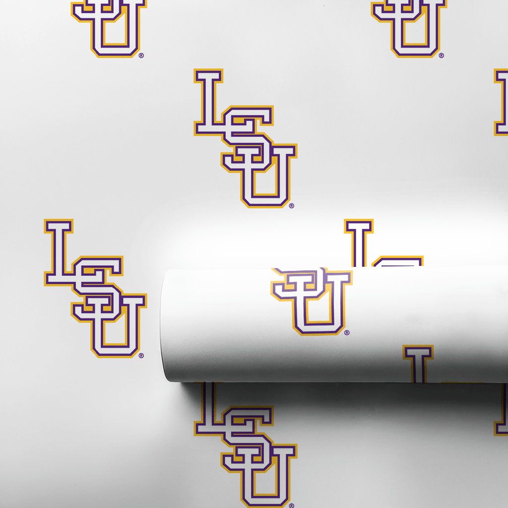 LSU Interlock - Wrapping Paper - Aspen & Arlo