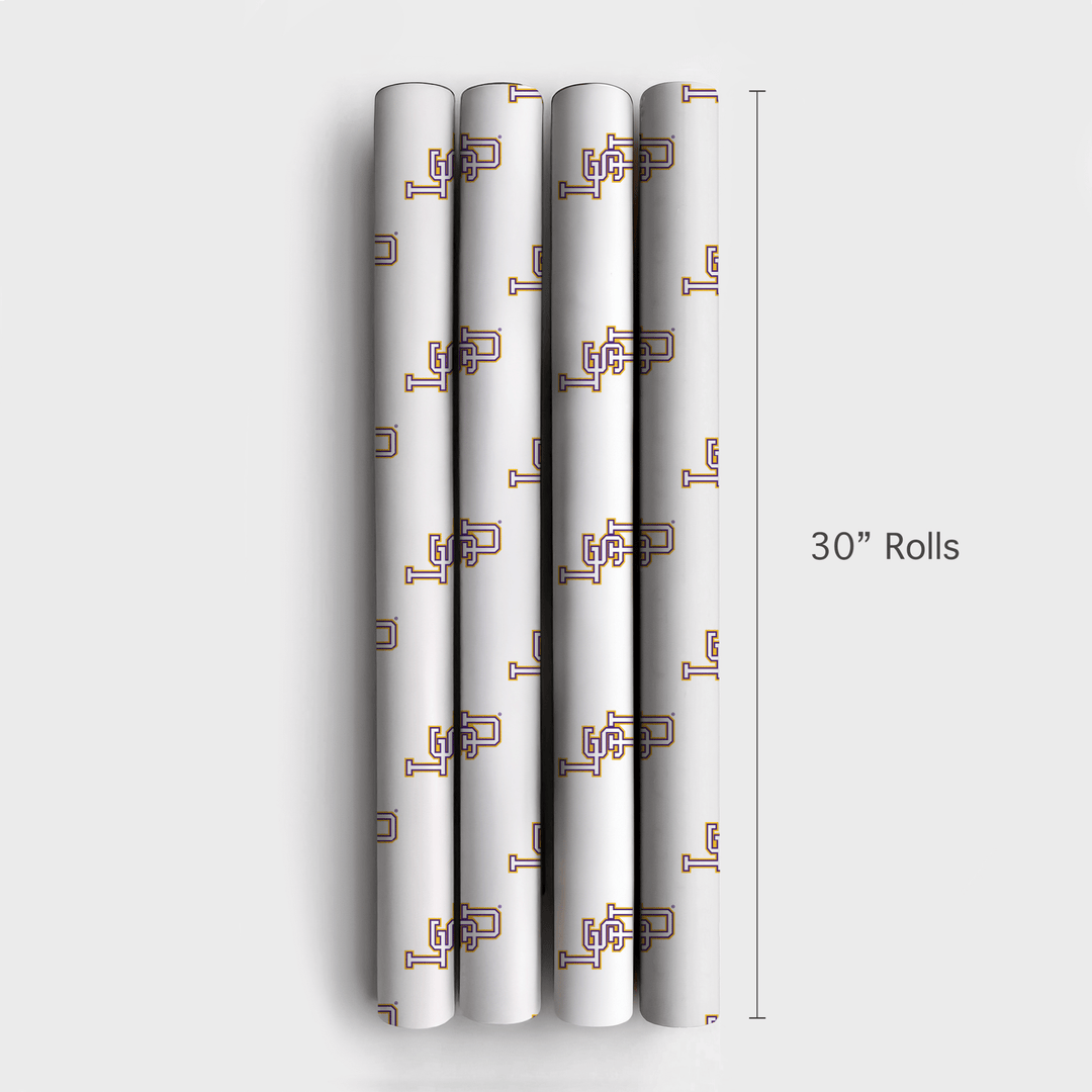 LSU Interlock - Wrapping Paper - Aspen & Arlo