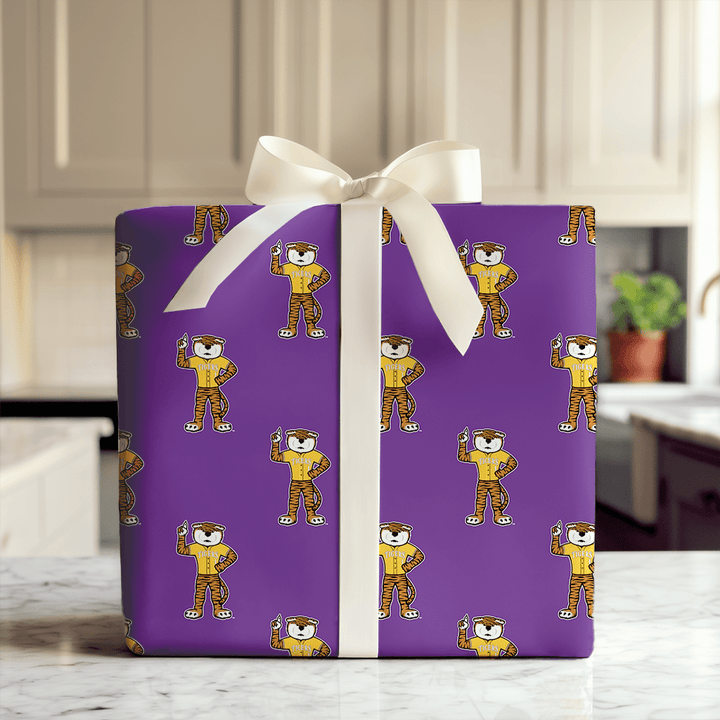 LSU Tiger Baseball - Wrapping Paper - Aspen & Arlo