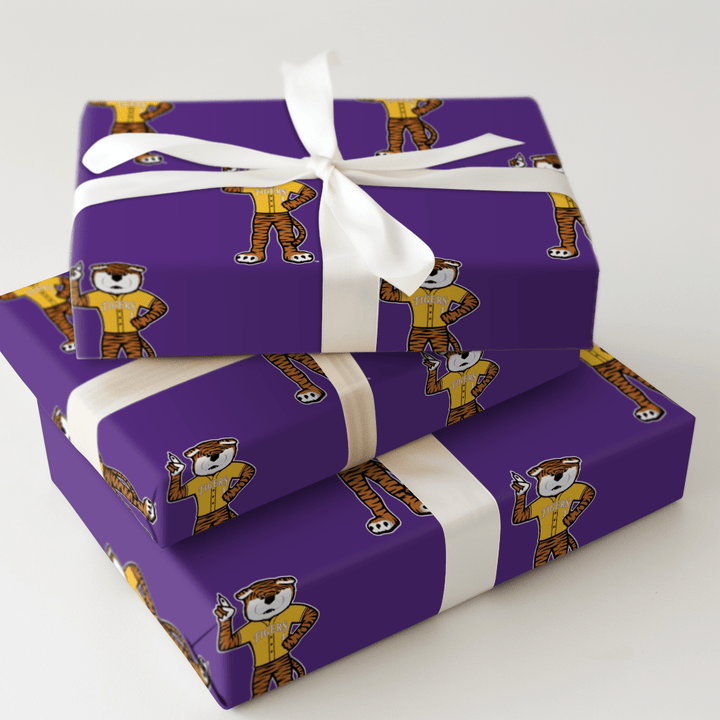 LSU Tiger Baseball - Wrapping Paper - Aspen & Arlo