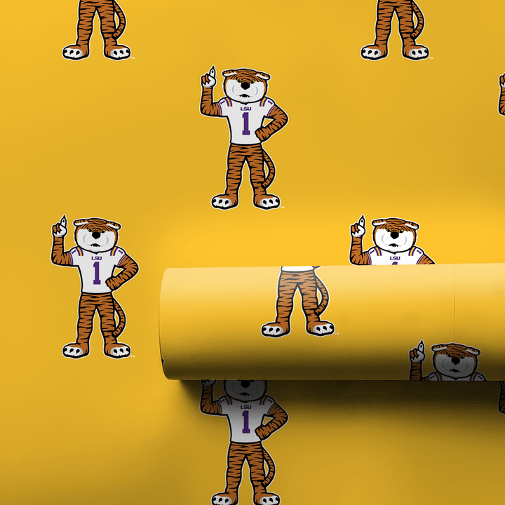 LSU Tiger Football - Wrapping Paper - Aspen & Arlo