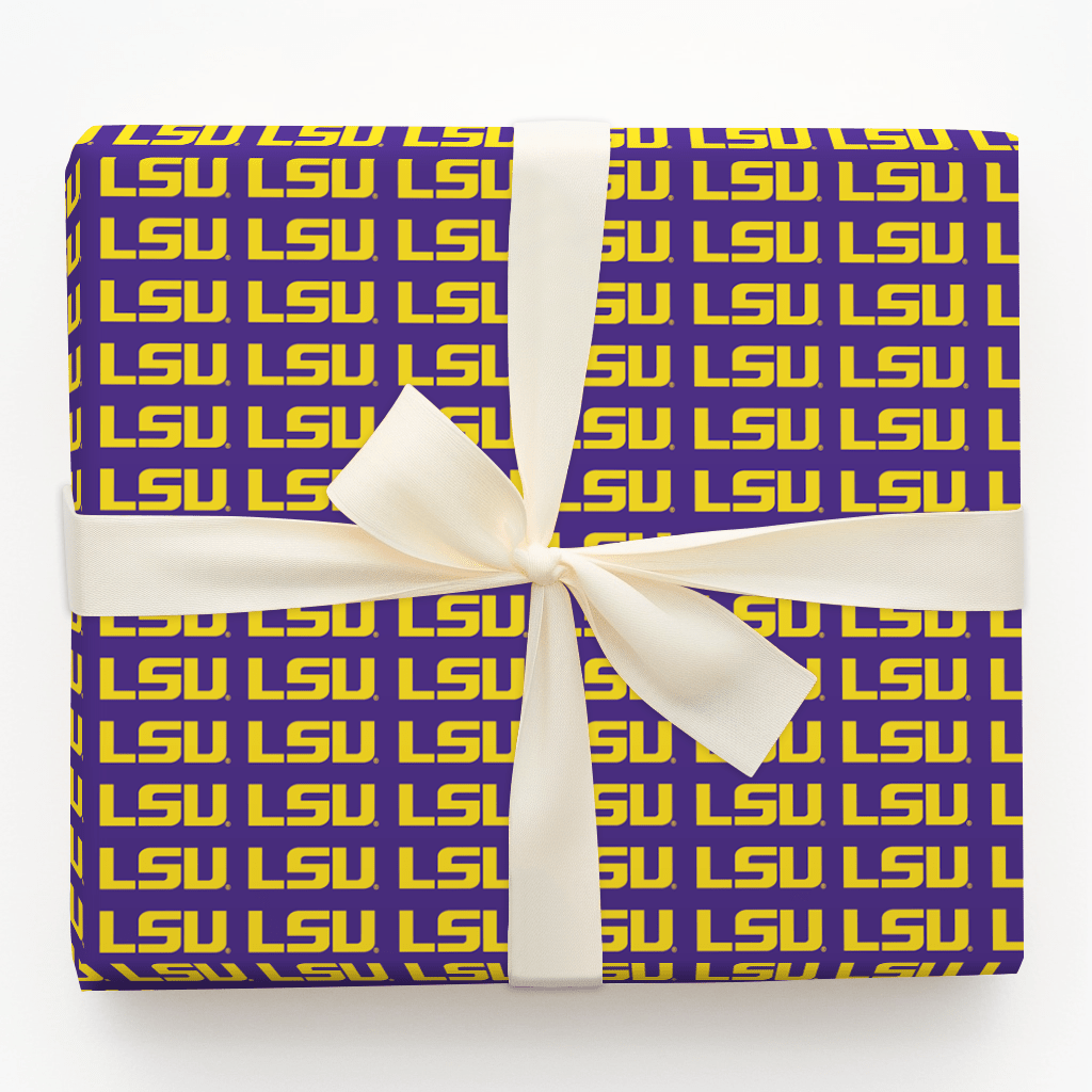 LSU Bayou Bold - Wrapping Paper - Aspen & Arlo