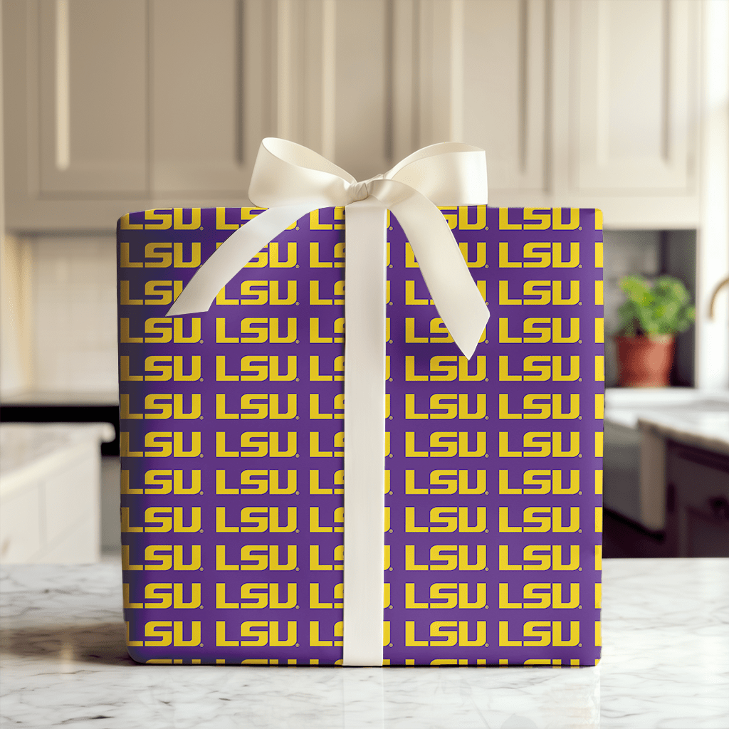 LSU Bayou Bold - Wrapping Paper - Aspen & Arlo