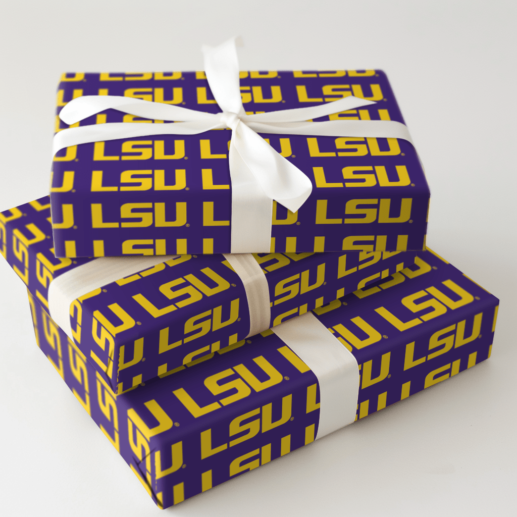 LSU Bayou Bold - Wrapping Paper - Aspen & Arlo