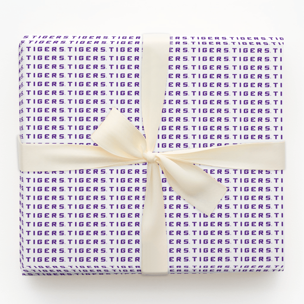 Purple Tigers Pride - Wrapping Paper - Aspen & Arlo