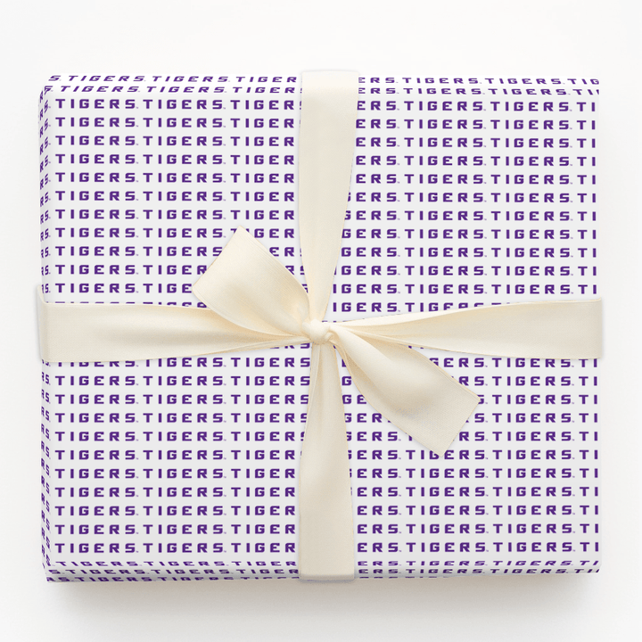 Purple Tigers Pride - Wrapping Paper - Aspen & Arlo